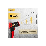 Инфракрасный пирометр (термометр) с цветным экраном Deli DL333550