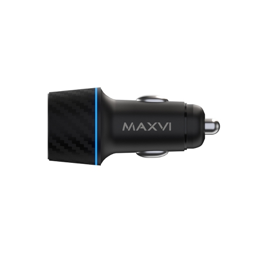 Автомобильное зарядное устройство Maxvi CCM-MS604PD 48W 6A (USB + Type-C, QC3.0 PD3.0) черный