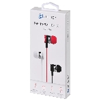 Проводные наушники Oklick HS-S-210 красный, внутриканальные, Jack 3.5 мм