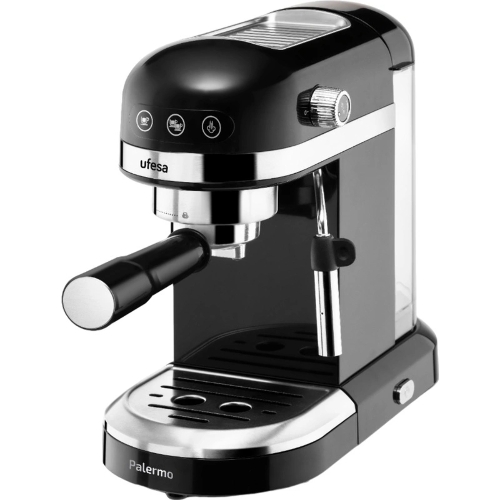 Кофеварка рожковая Ufesa PALERMO BLACK черный, исп. кофе - молотый, 1.5 л, 1350 Вт, 20 бар