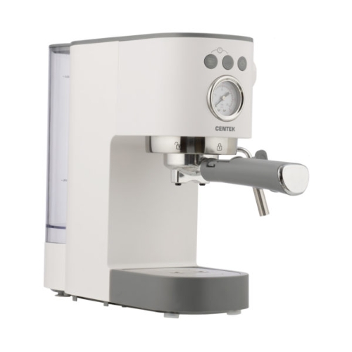 Кофеварка рожковая Centek CT-1168 белый, исп. кофе - молотый, 1.2 л, 1350 Вт, 20 бар