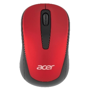 Мышь беспроводная Acer OMR136 красный, 1000 dpi, радиоканал, USB, кнопки - 3