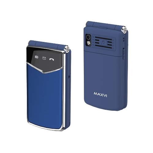 Мобильный телефон Maxvi E11 синий/серебристый