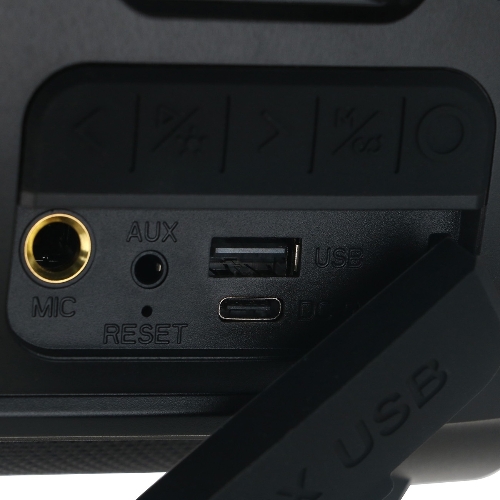 Колонка портативная Hyundai H-PS1025 черный 40W 2.0 BT 10м 3000mAh