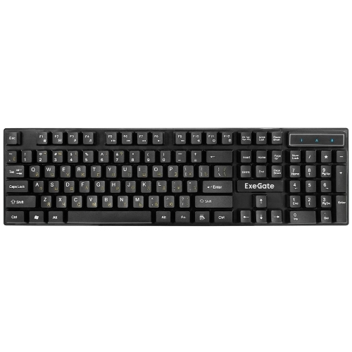 Комплект клавиатура+мышь ExeGate MK110-OEM проводной, USB, 1000 DPI, чёрный