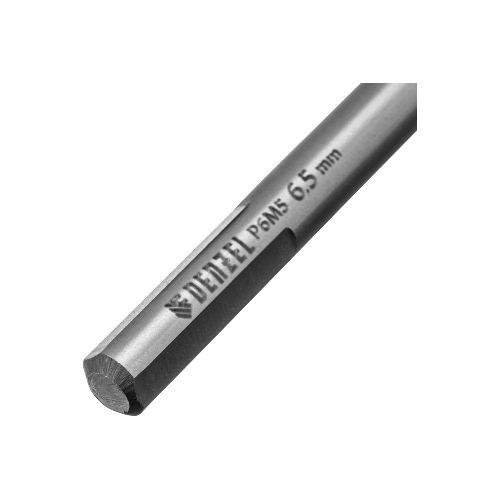 Сверло спиральное по металлу Denzel 6,5 x 93мм, Р6М5, Golden Tip, многогранная заточка