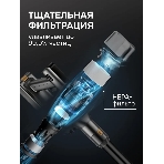 Пылесос вертикальный Zigmund & Shtain ZVC-1500 черный/золотистый, питание от аккумулятора, 300 Вт, уборка сухая, пылесборник 0,5 л