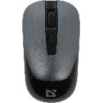 Мышь беспроводная Defender Wave MM-995 серебристый, 1600 dpi, радиоканал, USB, кнопки - 4