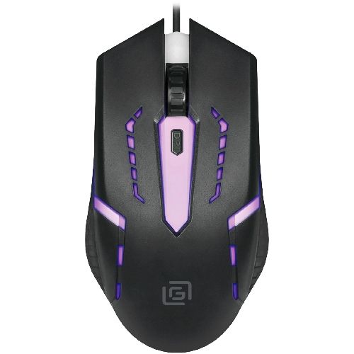 Мышь проводная Oklick 398G черный, 2400 dpi, USB, кнопки - 4