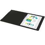 Папка на 2-х кольцах Silwerhof Eco A4, пластик, 0.5мм, черный