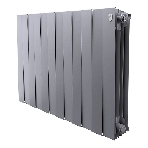Радиатор биметаллический Royal Thermo PianoForte 500 серебристый - 12 секц.