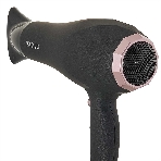 Фен DELTA LUX DL-0941 черный/розовый, 2200 Вт, ионизация
