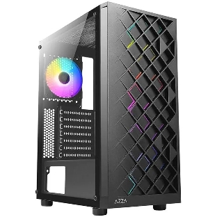 Компьютерный корпус Azza Spectra черный без БП ATX 7x120мм 2x140мм 2xUSB 2.0 1xUSB 3.0 audio bott PSU