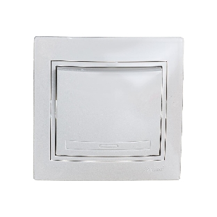 Выключатель LEZARD 1-кл. СП Мира 10А IP20 белый/белый 701-0202-100