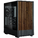 Компьютерный корпус Zalman P10 NAMU, MATX, черный, WINDOW, FRONT COVER WALNUT, 2x3.5