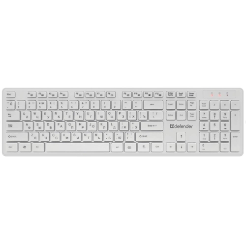 Комплект клавиатура+мышь Defender Auckland C-987 беспроводной, USB, 1600 DPI, белый