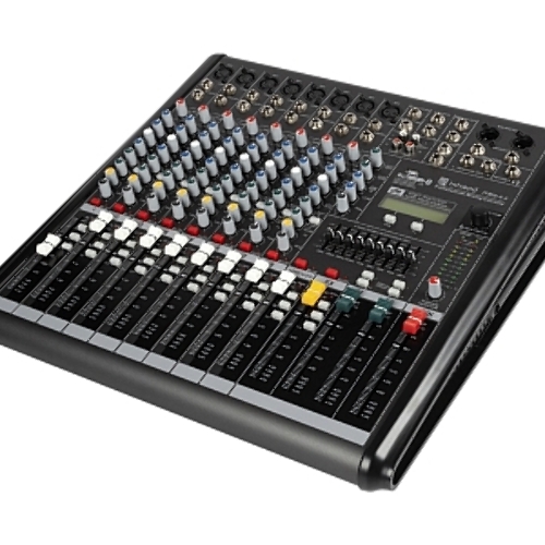 Микшер INTREND ITMIX-8-2 аналоговый, 12 входов (8 аналоговых, 1 стерео, 2 USB), 2 группы, эффекты