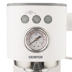 Кофеварка рожковая Centek CT-1168 белый, исп. кофе - молотый, 1.2 л, 1350 Вт, 20 бар