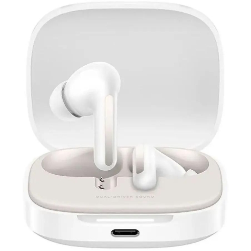 Наушники TWS Xiaomi Redmi Buds 6 белый, внутриканальные, Bluetooth, активное шумоподавление, до 40 ч