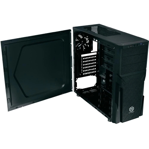 Компьютерный корпус Thermaltake Versa H21 черный без БП ATX 2x120мм 1xUSB 2.0 1xUSB 3.0 audio bott PSU
