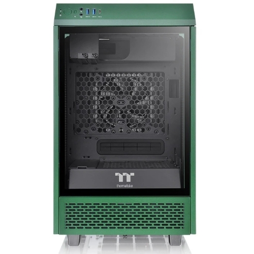 Компьютерный корпус Thermaltake The Tower 100 Racing Green без БП miniITX 1x120мм 3x140мм 2xUSB 3.0 audio bott PSU