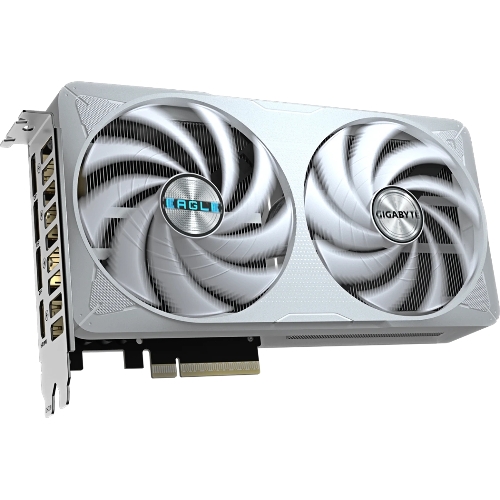 Видеокарта Gigabyte GeForce RTX 5060 Ti Eagle OC Ice, NVIDIA RTX 5060 Ti, 16 ГБ GDDR7, 128 бит, PCI-e 5.0, 1xHDMI, 3xDP, 2617 МГц
