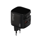 Сетевое зарядное устройство Maxvi SFC-330GN Type-C\USB 30W PD QC3.0 черный