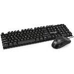 Комплект клавиатура+мышь ExeGate MK110-OEM проводной, USB, 1000 DPI, чёрный
