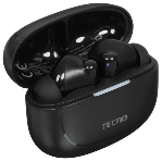 Наушники TWS Tecno Buds 4 Air черный, внутриканальные, Bluetooth, до 6 ч