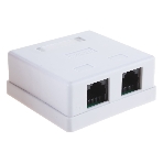 Розетка GEMBIRD NA214 RJ-45 кат.5e внешняя 2 порта, 110/Krone