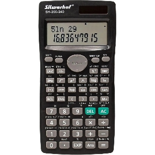 Калькулятор научный Silwerhof SH-200-240 черный 10-разр.