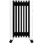 Обогреватель масляный Royal Clima Laggio Nero ROR-LN7-1500M, с терморегулятором, 1500Вт, 6 секций, 3 режима, белый/серый