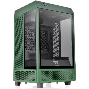 Компьютерный корпус Thermaltake The Tower 100 Racing Green без БП miniITX 1x120мм 3x140мм 2xUSB 3.0 audio bott PSU