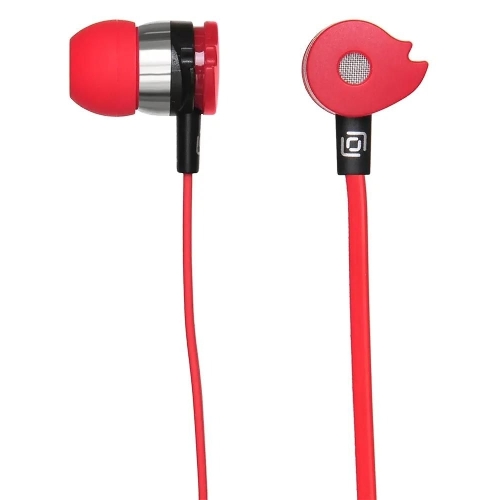 Проводные наушники Oklick HS-S-210 красный, внутриканальные, Jack 3.5 мм