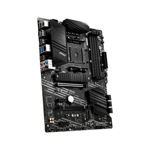 Материнская плата MSI B550-A PRO, AM4, AMD B550, 4xDDR4, 6xSATA, 2xM.2, 1xPCI-E 4.0 x16, 1xPCI-E 3.0 x16, 2xPCI-E x1, 1xHDMI, 1xDP, 1x 1Gb LAN, 4xUSB-A 2.0, 2xUSB-A 3.2 Gen 1, 1xUSB-A 3.2 Gen 2, 1xUSB-C 3.2 Gen 2, 6x3.5 мм, 7.1, ATX