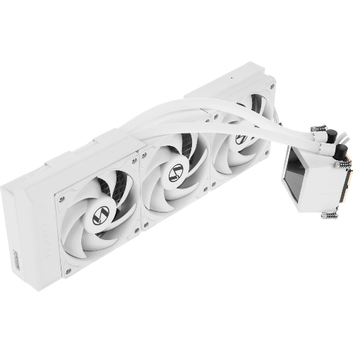 Система жидкостного охлаждения Lian-Li HydroShift LCD 360S Soc-AM5/AM4/1700 белый 4-pin 29.8dB Al+Cu LCD 330W Ret (G89.GHSLCD36SW.R0)