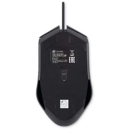 Мышь проводная Oklick 398G черный, 2400 dpi, USB, кнопки - 4