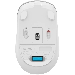 Мышь беспроводная A4Tech Fstyler FB26CS Air2 серебристый/белый, 2000 dpi, радиоканал, Bluetooth, USB, кнопки - 4