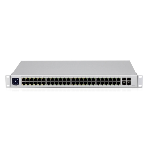 Коммутатор PoE в стойку UniFi Switch 48 PoE USW-48-PoE-EU Ubiquiti 48х 1G RJ45, 4х SFP, раздача 195 Вт, (072146)
