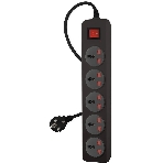 Сетевой фильтр Buro 500UNH-3-BG 3м (5 розеток) черный/серый (коробка)