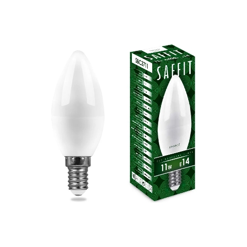 Лампа светодиодная SAFFIT SBC3711 (55171) 11Вт E14 дневной матовая свеча