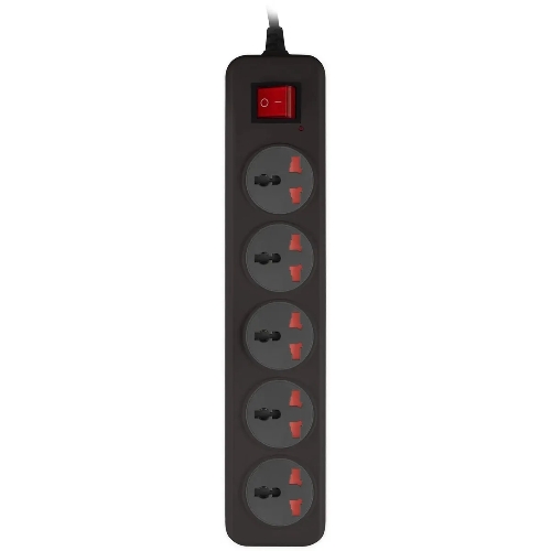 Сетевой фильтр Buro 500UNH-3-BG 3м (5 розеток) черный/серый (коробка)