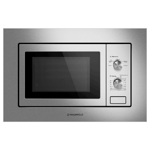 Микроволновая печь встраиваемая Maunfeld MBMO820MS03 нержавеющая сталь, 20 л, 1250 Вт, переключатели - поворотный механизм
