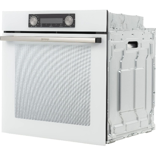 Встраиваемая электрическая духовка 60 см Gorenje Полезный объем: 77 л, Сенсорный программатор IconLED, Плавное открывание и закрывание дверцы, Решетка, Частично выдвижные телескопические направляющие на 1-м уровне, Дверца CompactDoor: 2 стекла + 1 термослой, Механический замок дверцы, Габаритные размеры (вхшхг): 59,5 59,5 56,4 см, Вес (брутто/нетто): 31/29 кг