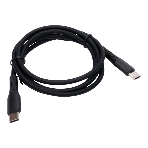 Кабель USB2.0 Cablexpert CC-USB2S-CMCM-1M-BK Type-C/Type-C, 3А, 65Вт, PD/QC3.0, силиконовый, 24 AWG, медь, 1м, черный, пакет