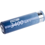 Аккумулятор Li-ion 18650 3400 мАч с защитой (блист.1шт) Космос KOC18650Li-ion34PBL1