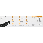 Комплект клавиатура+мышь A4Tech KK-3330S проводной, USB, 1200 DPI, чёрный