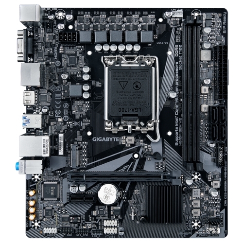 Материнская плата Gigabyte H610M S2H V2, LGA 1700, Intel H610, 2xDDR5, 4xSATA, 1xM.2, 1xPCIe 4.0 x16, 1xPCIe x1, 1xHDMI, 2xDP, 1xD-Sub, 1x 1Gb LAN, 2xUSB-A 3.2 Gen 1, 4xUSB-A 2.0, 3x 3.5 мм, 7.1, mATX