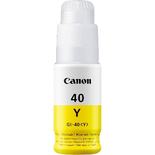 Контейнер с чернилами Canon GI-40 Y желтый (7700 стр.) для СНПЧ Pixma G5040/G6040