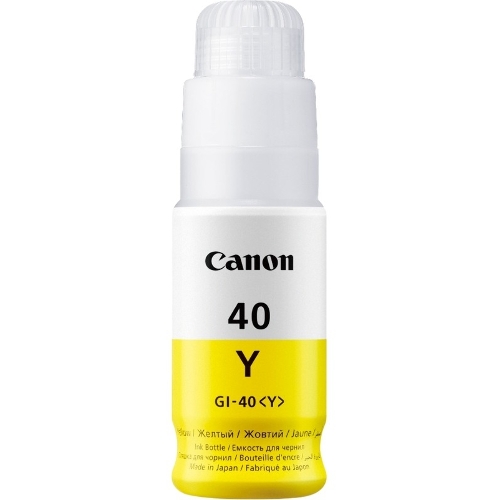 Контейнер с чернилами Canon GI-40 Y желтый (7700 стр.) для СНПЧ Pixma G5040/G6040